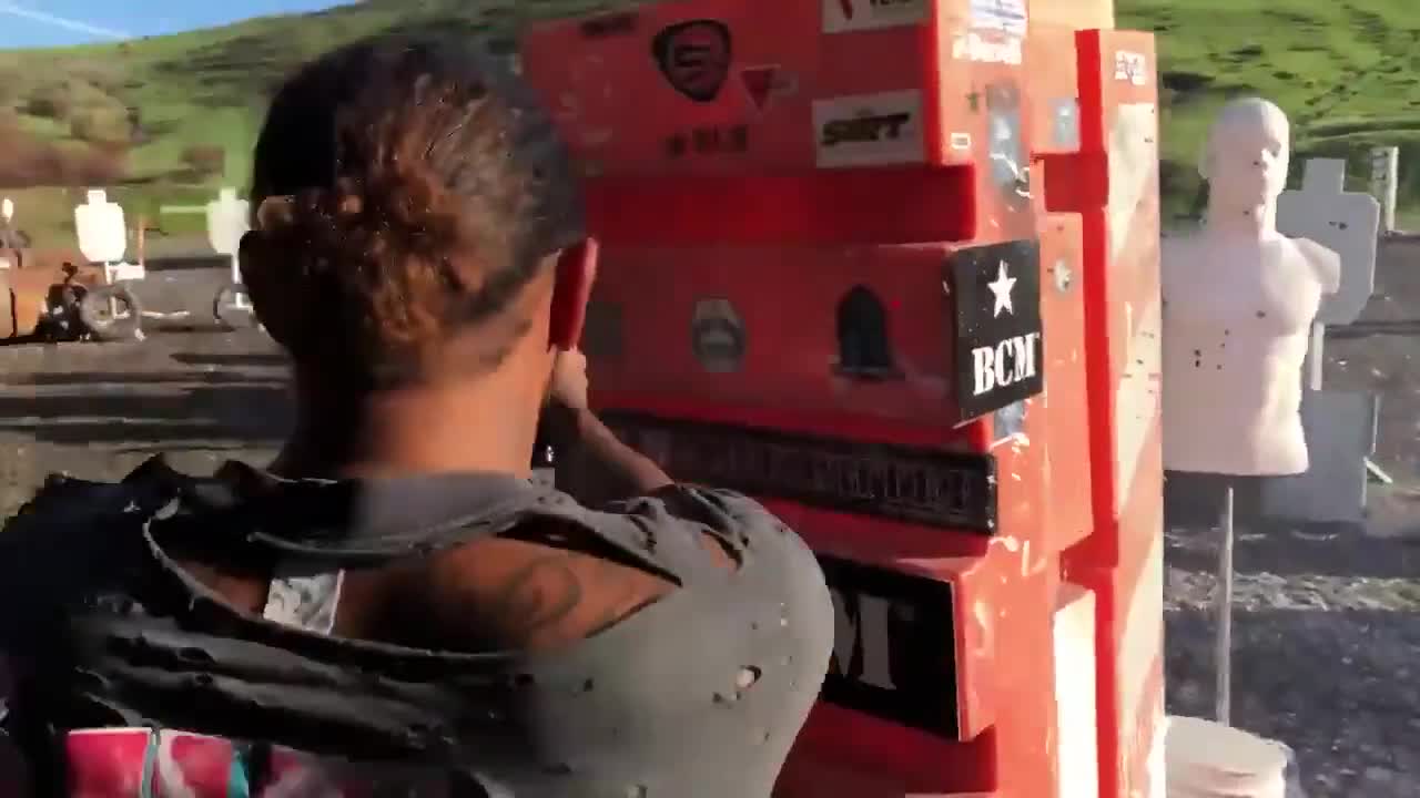 Seven times F1 Champion Lewis Hamilton's first time at the shooting range