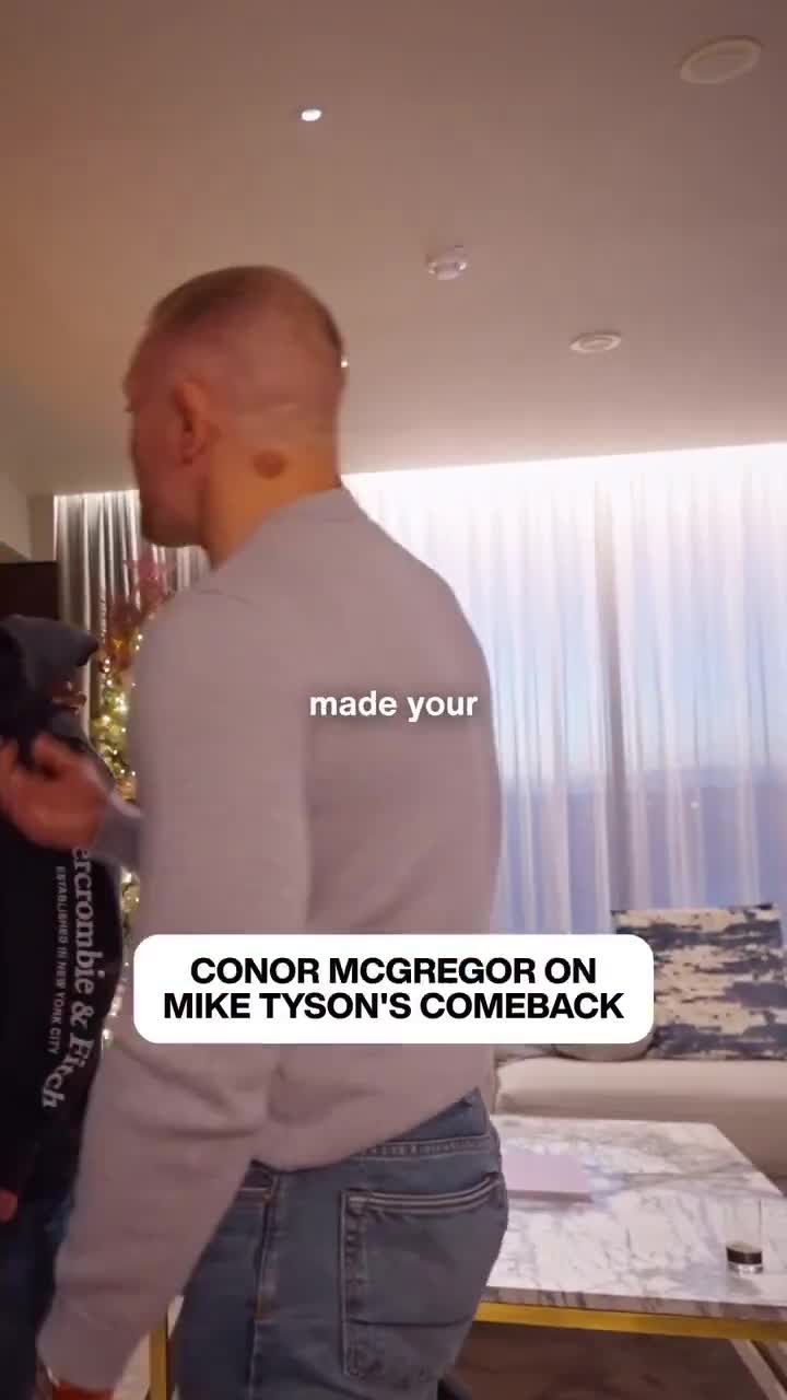 Conor McGregor tells Mike Tyson he’s never going to retire