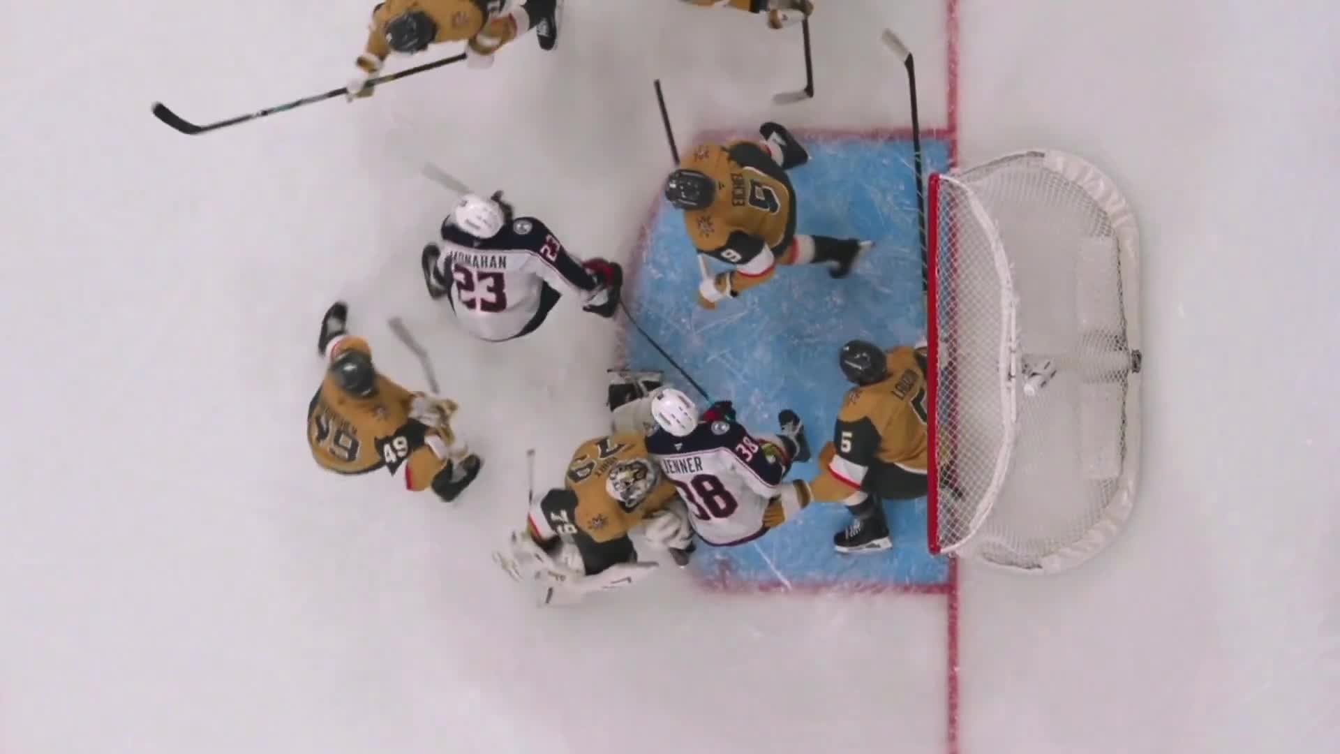 Carter Hart has left the game injured and needed help getting off the ice after falling on his leg awkwardly