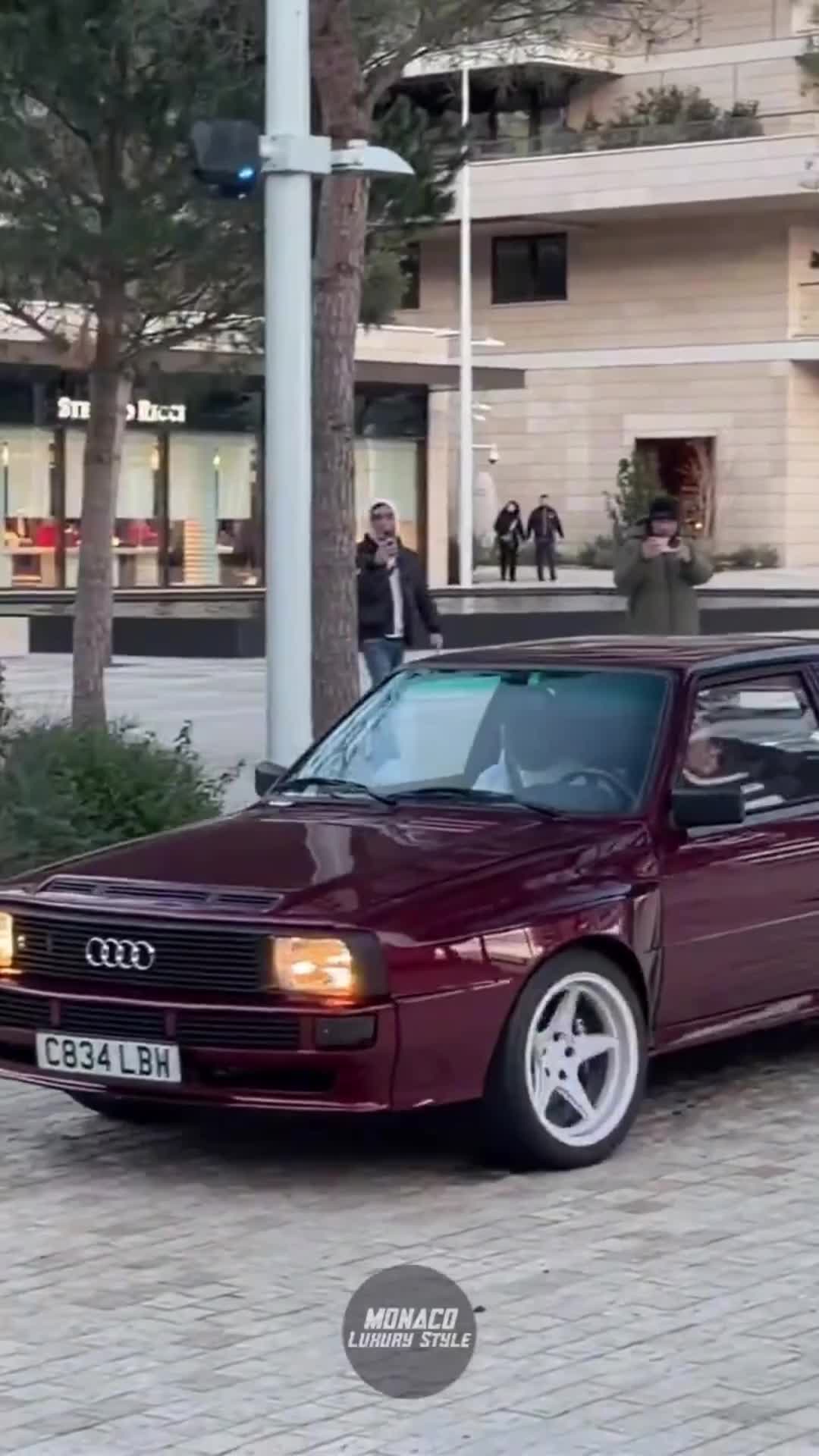 Fernando Alonso, with an Audi Sport Quattro through the streets of Monaco (2)