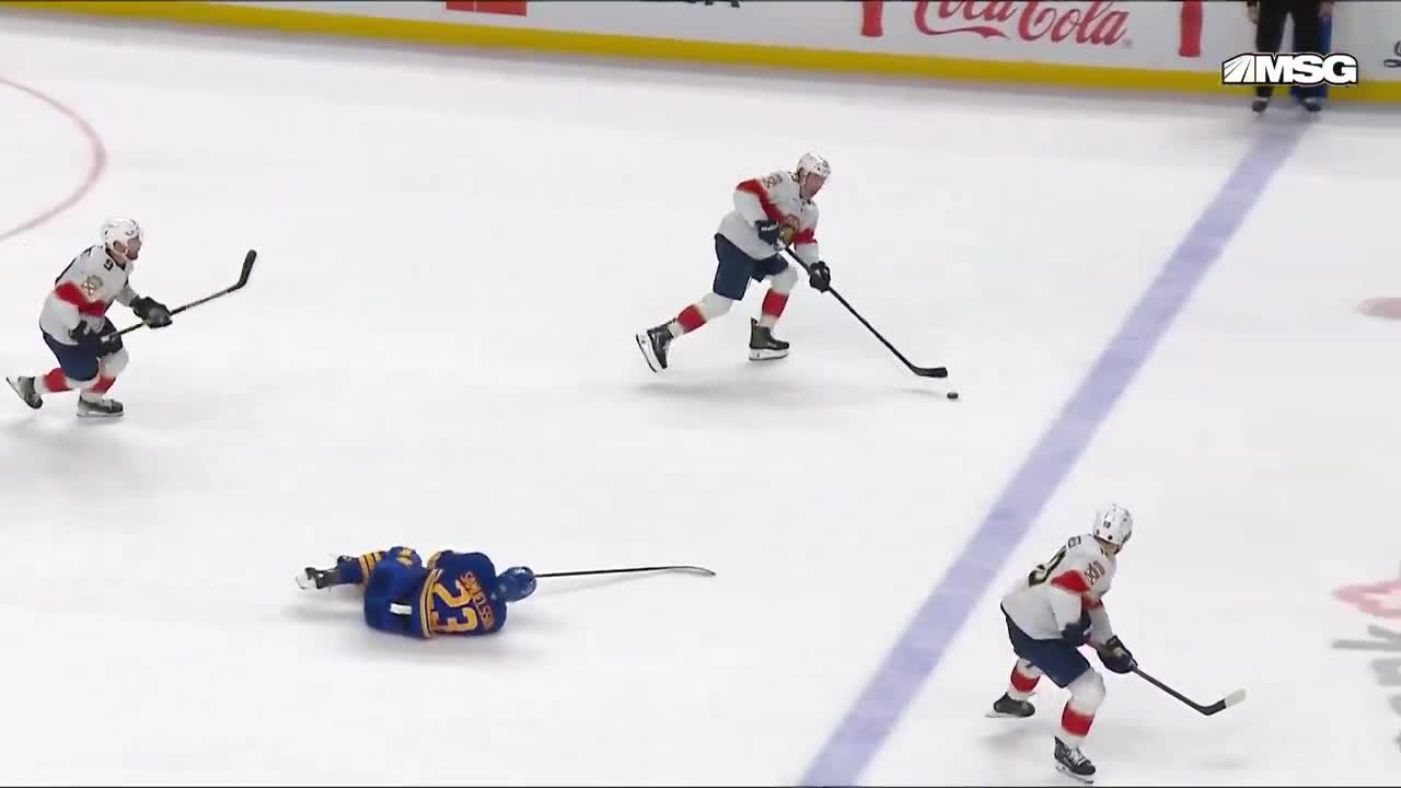 Tage accidentally sent Samuelsson FLYING...