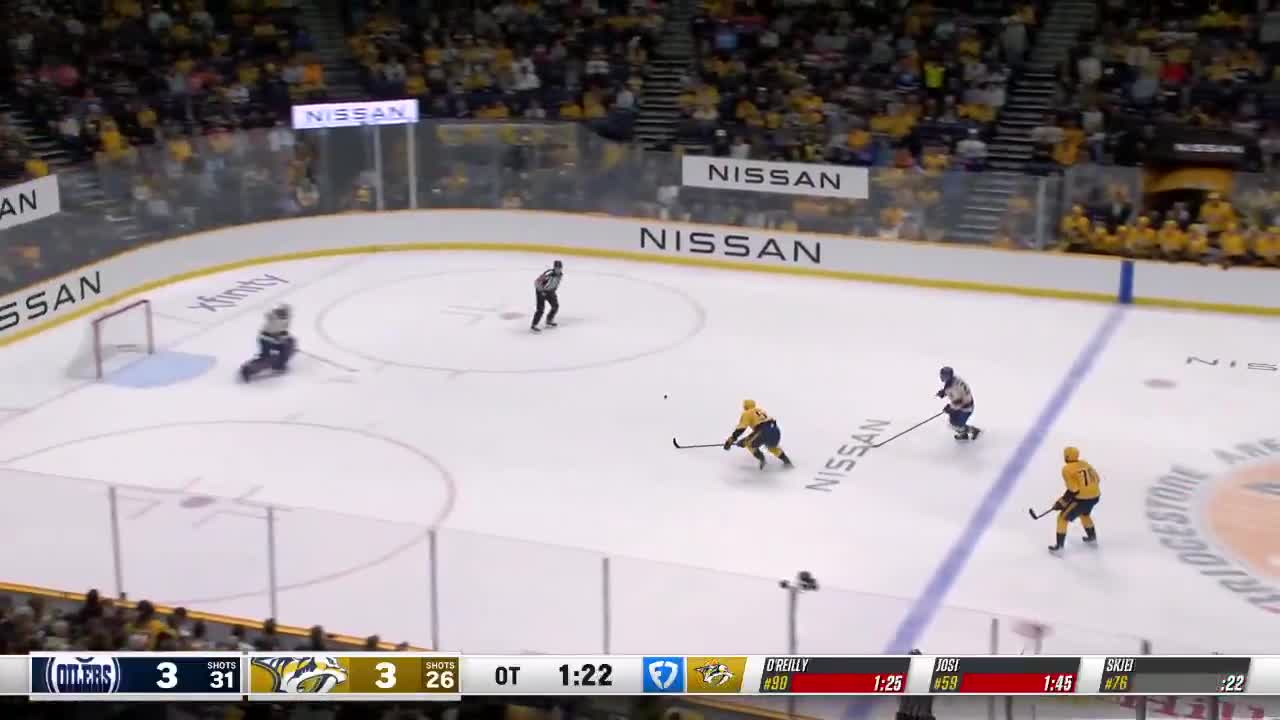 THE FLIP PASS. THE GOALIE COMING OUT. WH...