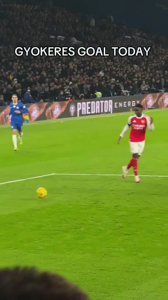 Look at Gabriel after Viktor Gyökeres sc...