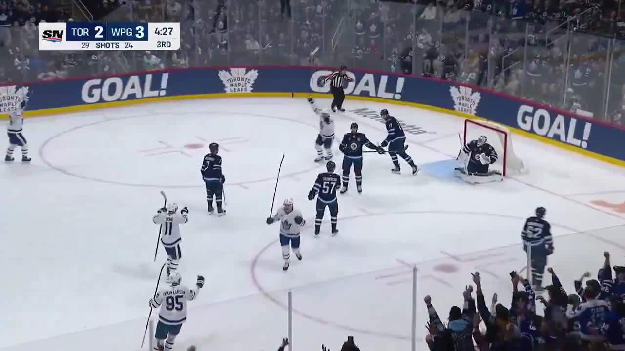 MCMANN TIPS OEL'S SHOT AND WE HAVE A TIE...