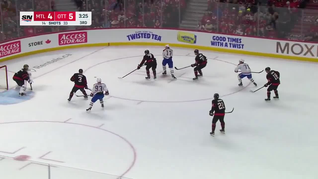 THE CANADIENS TIE IT AFTER BEING DOWN BY...