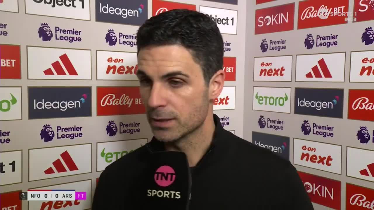 Mikel Arteta on the handball- I saw it...