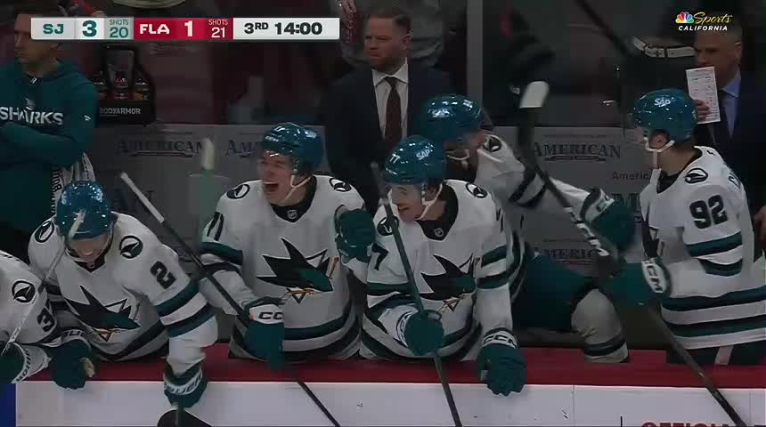 The reaction from the Sharks bench was absolutely PRICELESS
