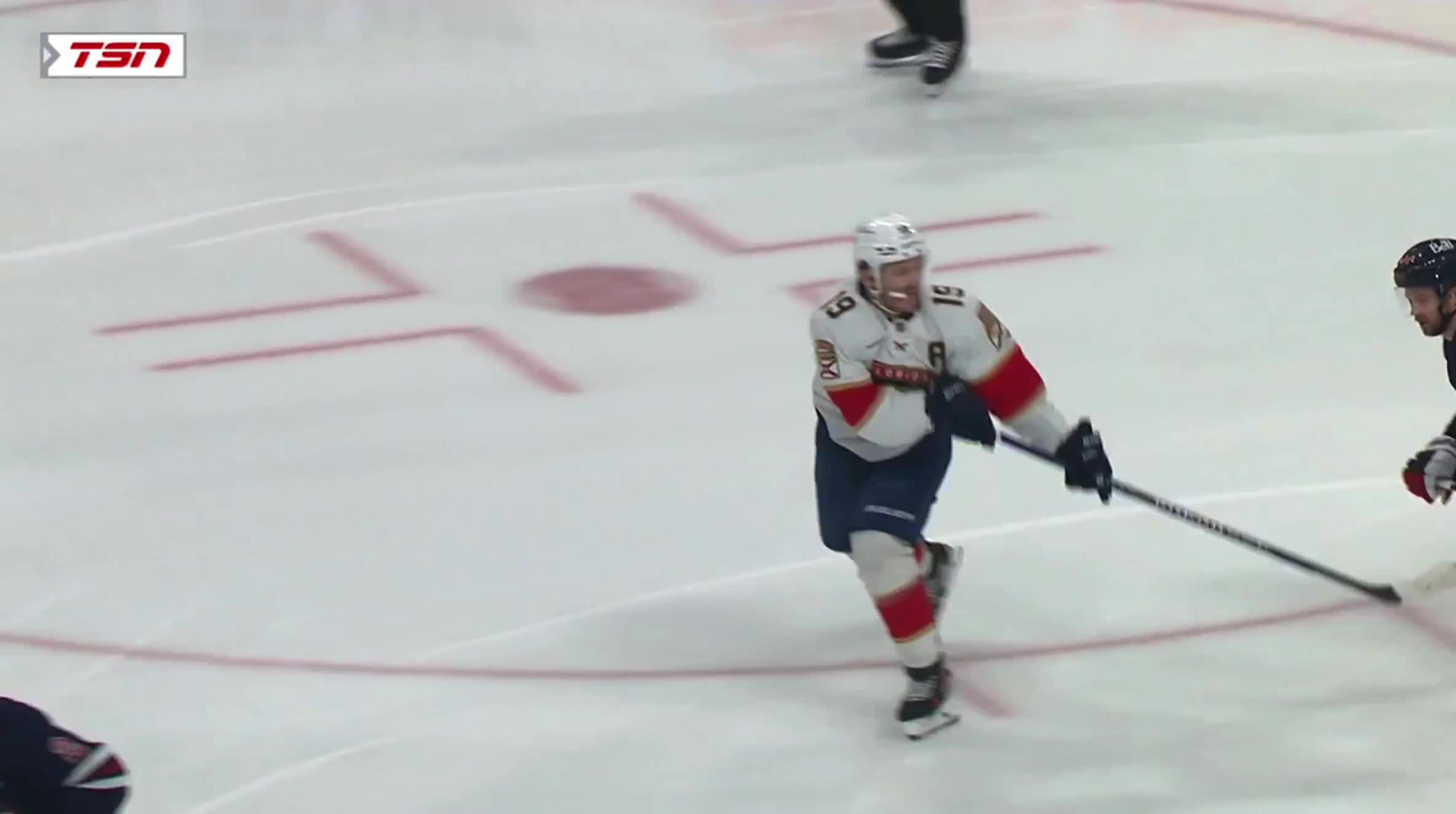 Matthew Tkachuk was going at it with Jos...