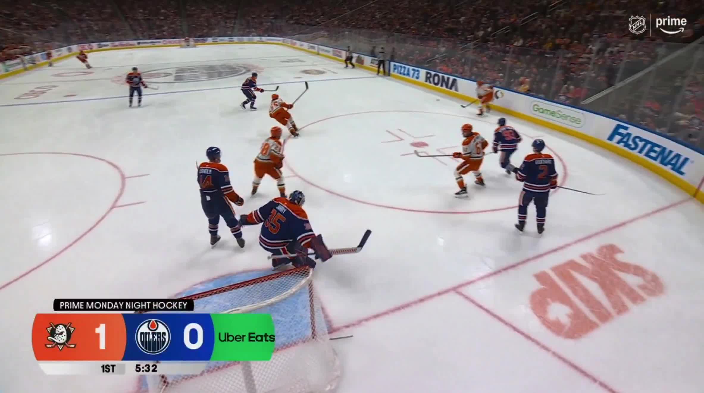 Tristan Jarry lost a skate blade and was...