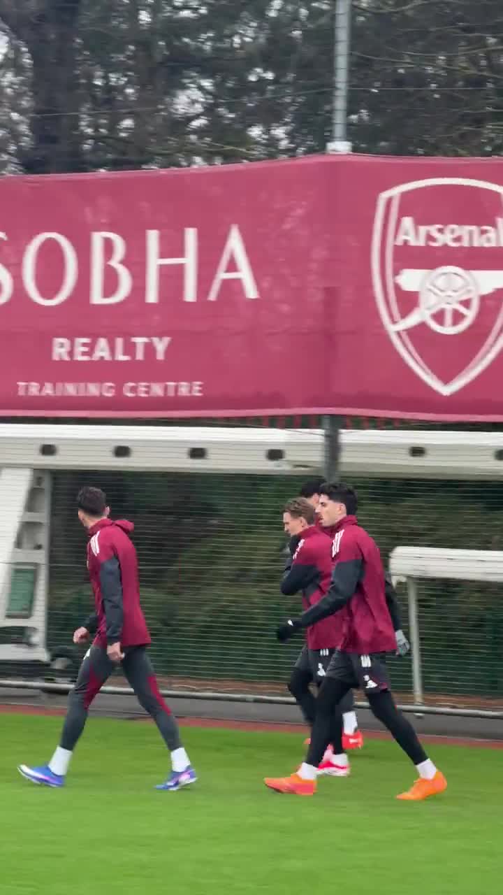 Kai Havertz out for training before Arse...