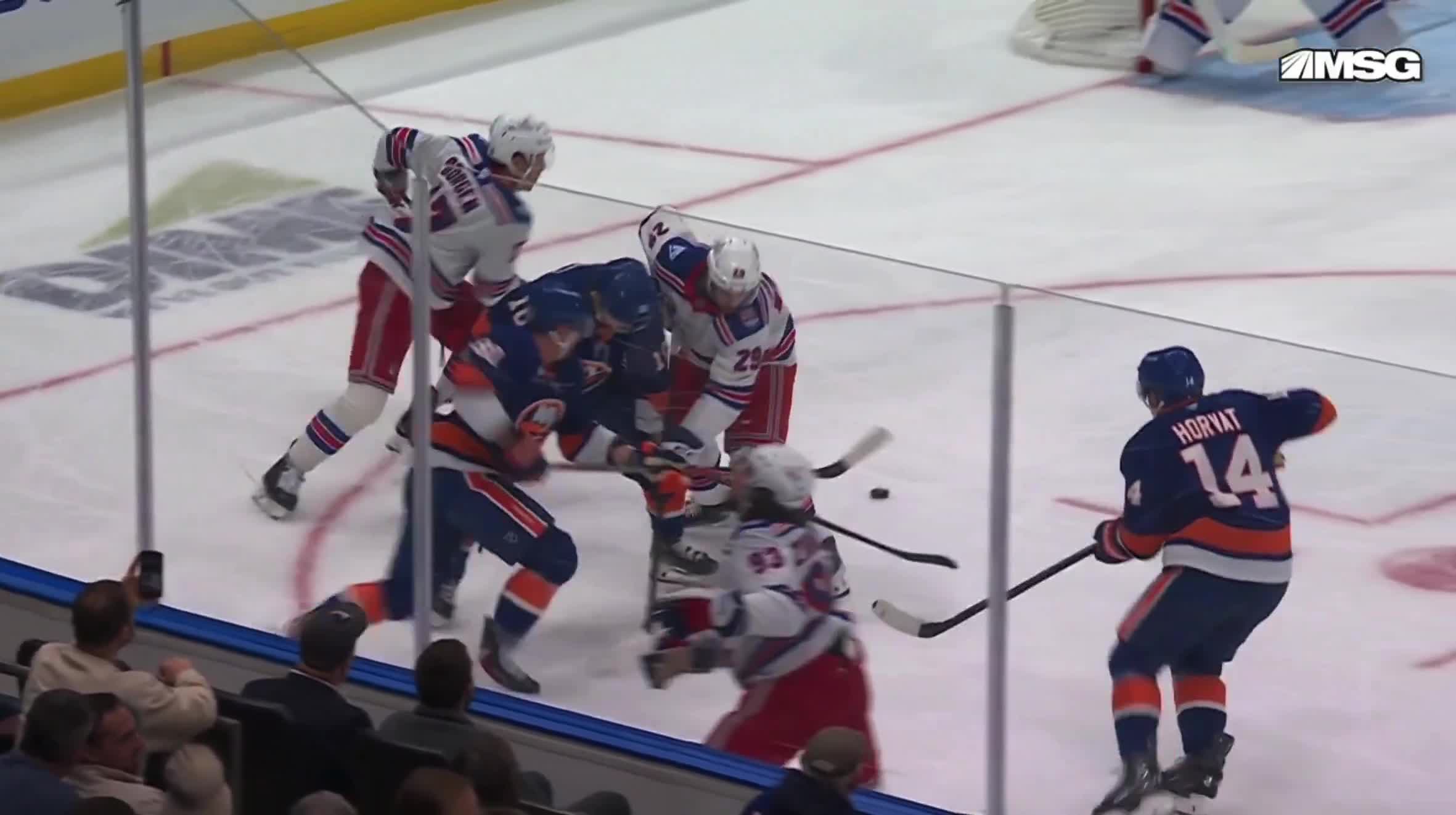 Bo Horvat stick-lifted Mika Zibanejad's ...