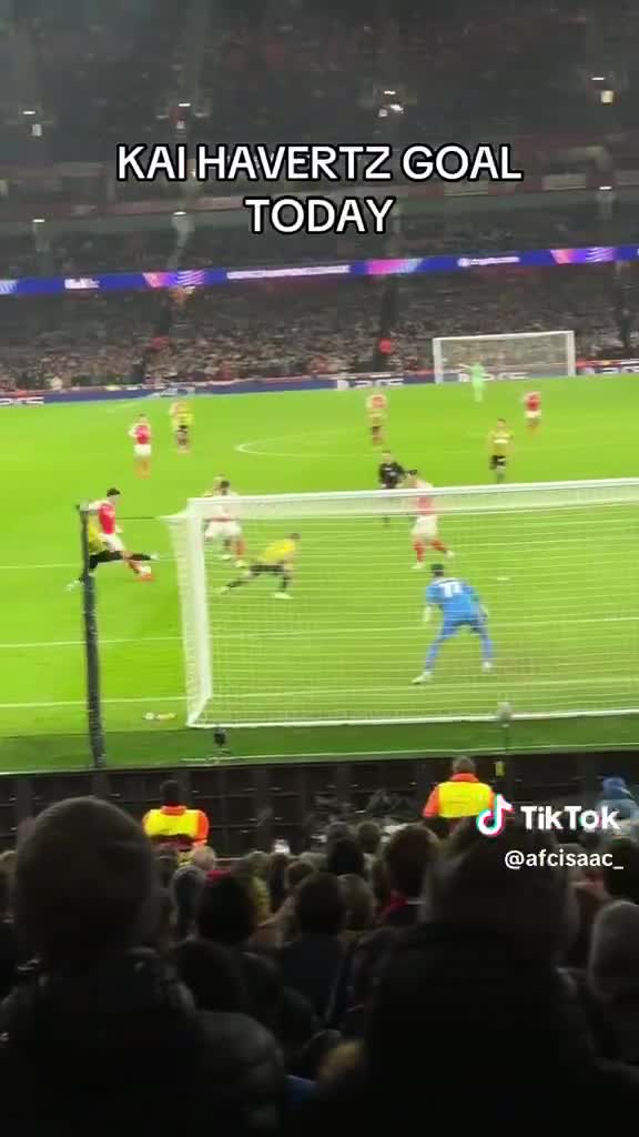 Kai Havertz goal from the stands in the...