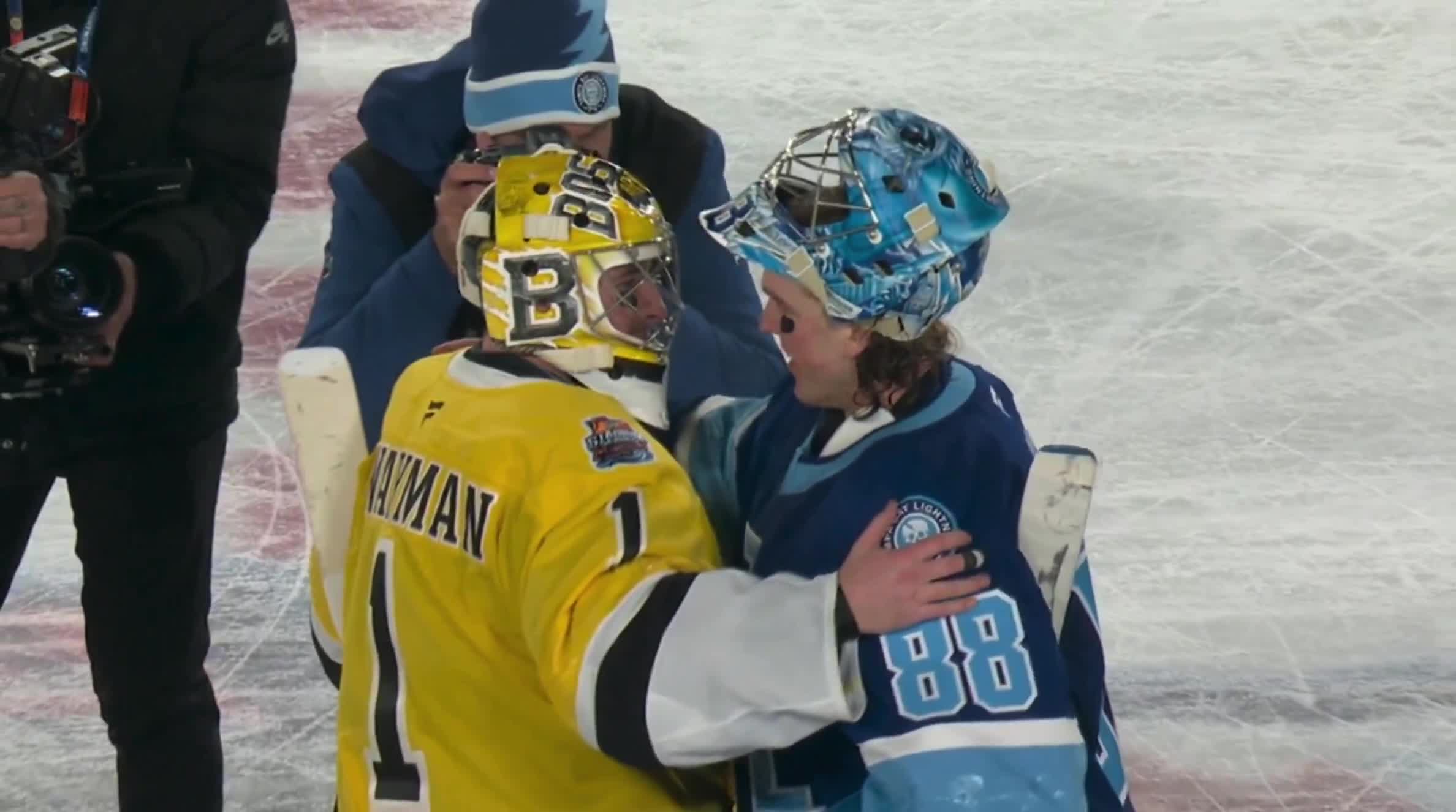 Jeremy Swayman and Andrei Vasilevskiy me...
