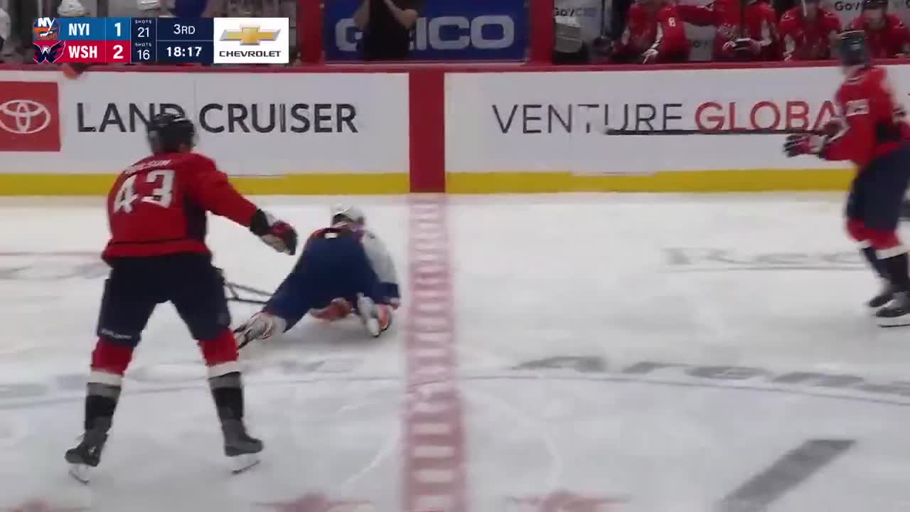 Wilson lays a HUGE hit on Holmstron and ...