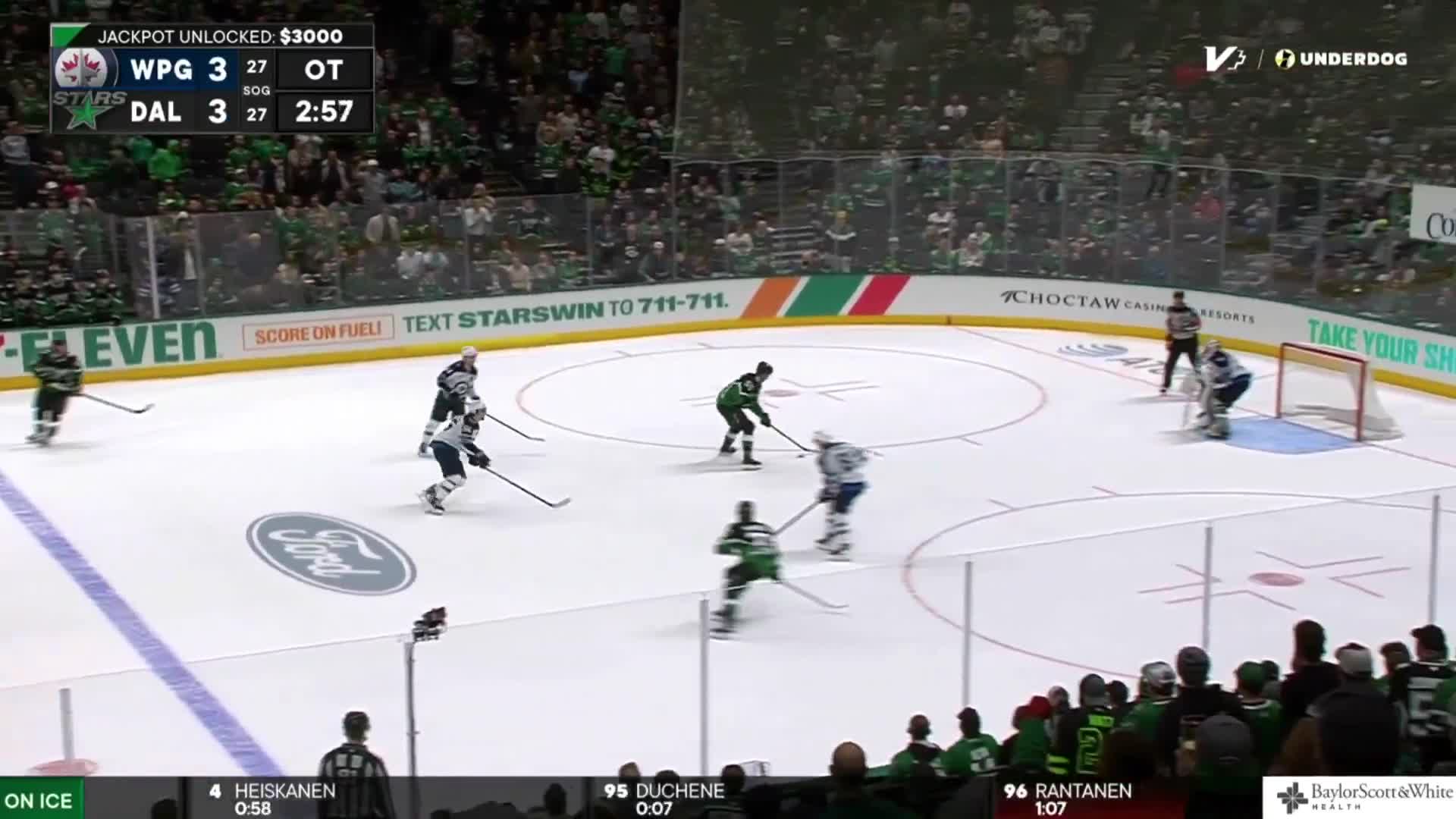THOMAS HARLEY WITH UNREAL PUCK RECEPTION...