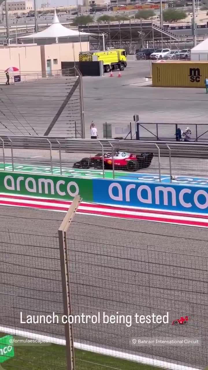 charles doing a practice start this morn...