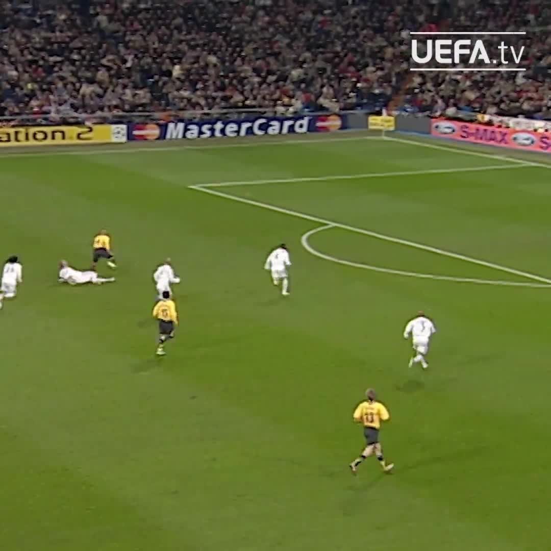 20 years ago today, Thierry Henry produced an iconic performance against Real Madrid at the Bernabéu.