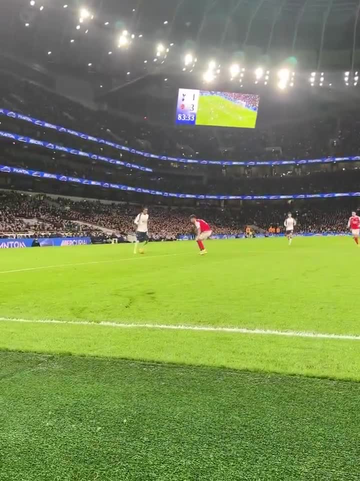 THIS ANGLE OF DAVID RAYA'S GOAL LINE SAV...