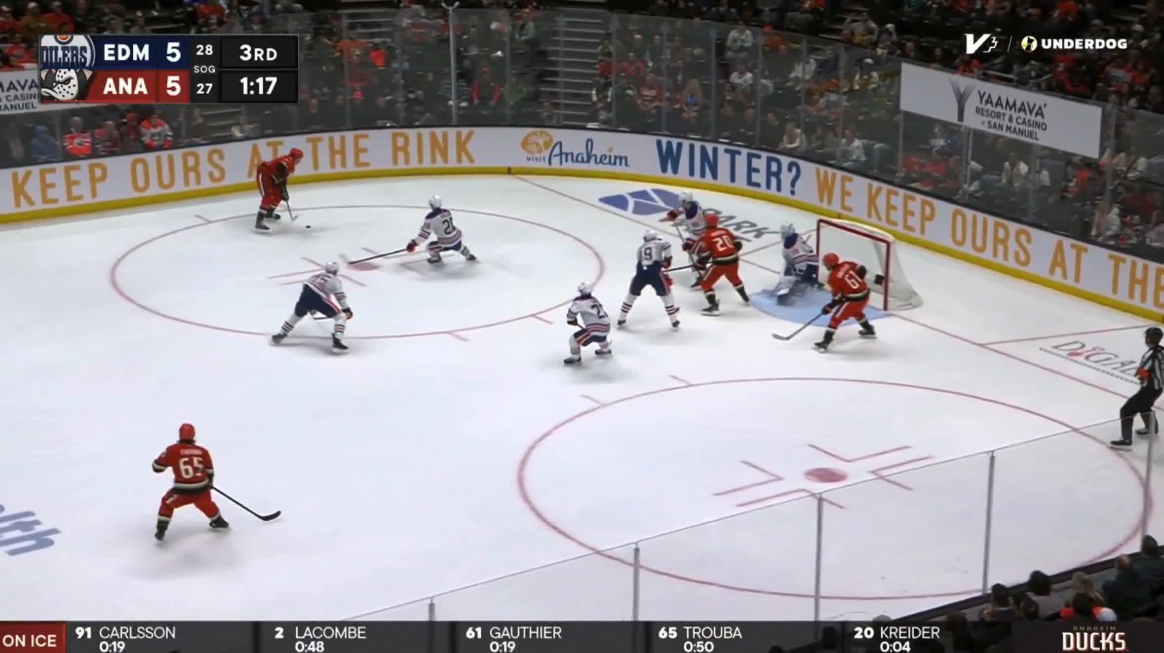 CUTTER GAUTHIER GAVE THE DUCKS THEIR FIR...