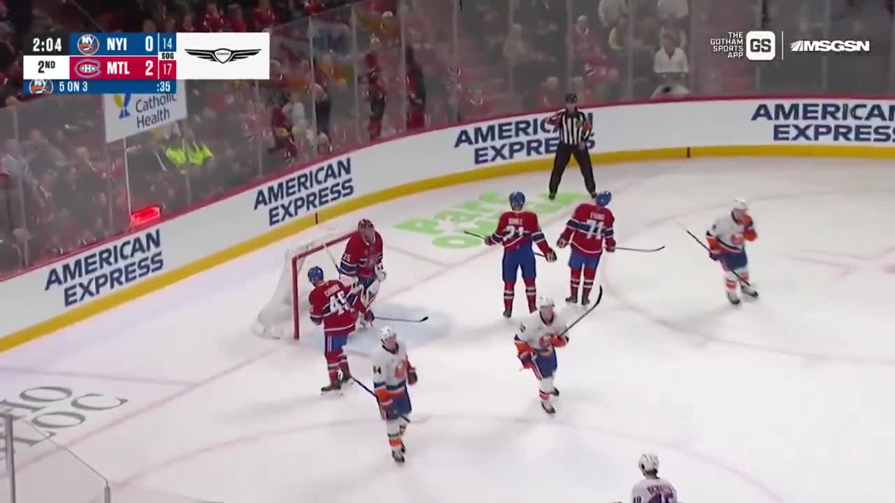 MATTHEW SCHAEFER GOAL TO TIE PHIL HOUSLE...