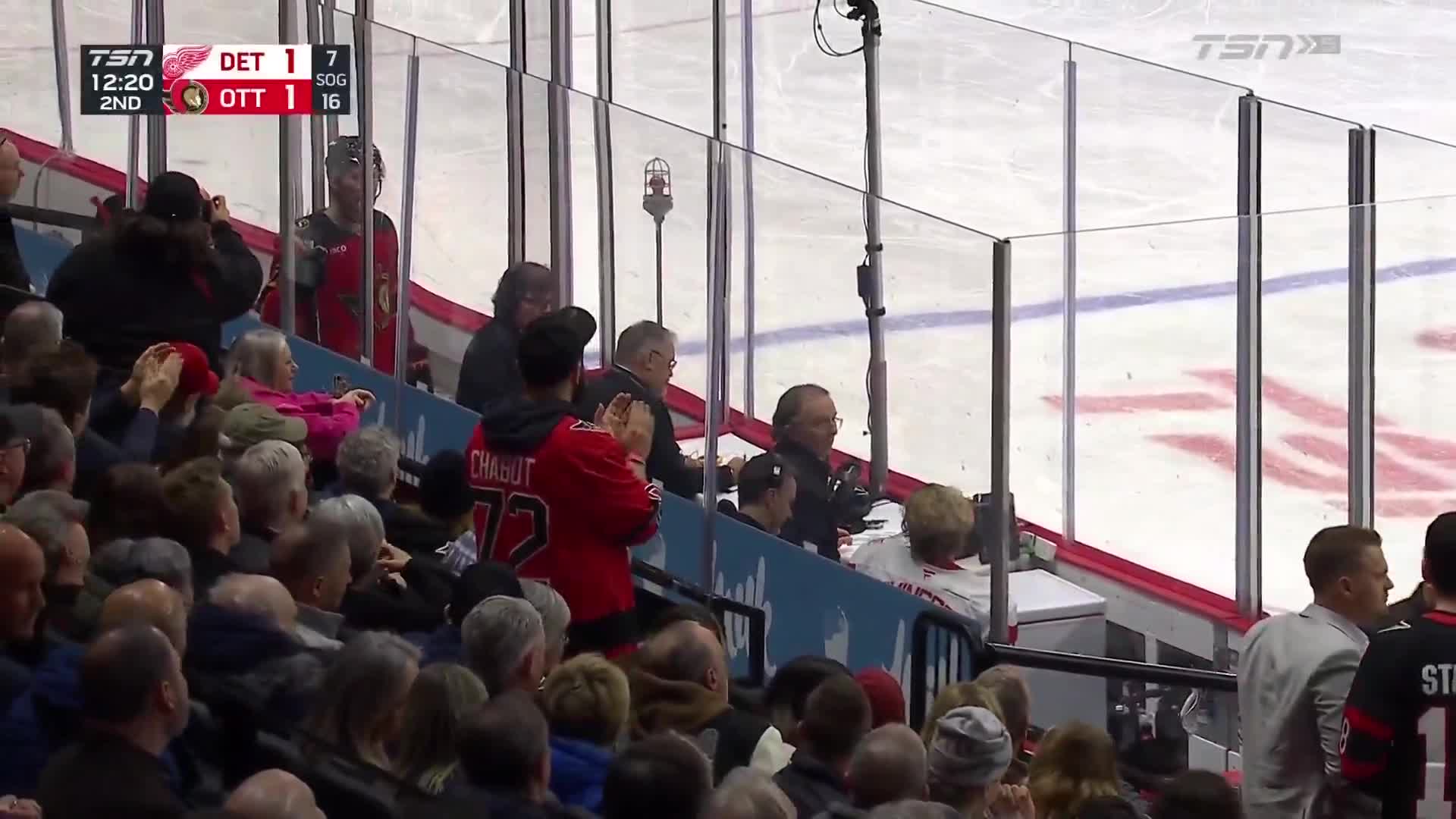 Brady Tkachuk and Simon Edvinsson have a...