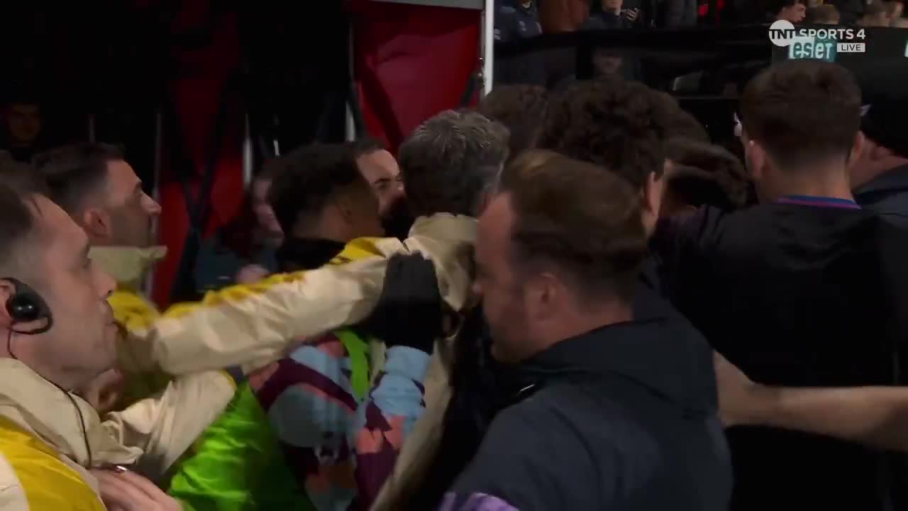 Jordan Henderson was involved in an altercation with a Bournemouth staff member at full-time.