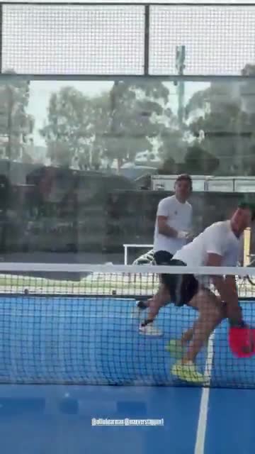 ollie and max playing padel!!!