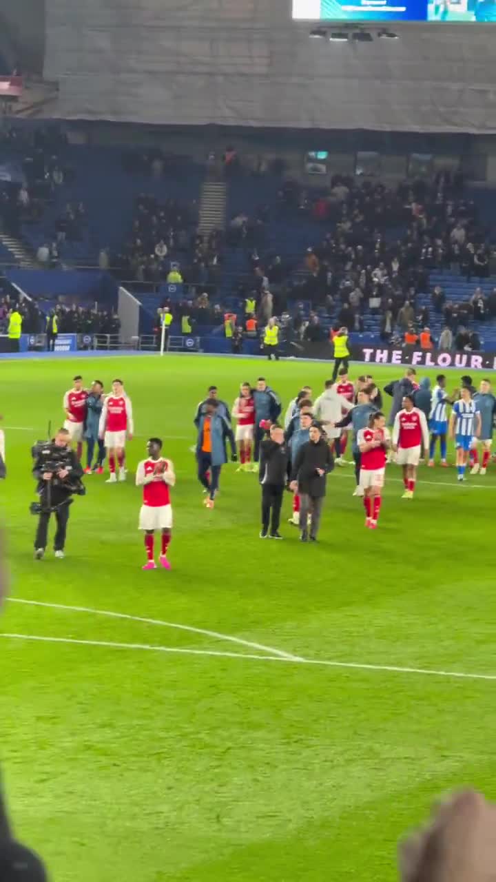 Danny Welbeck applauding the Arsenal fan... (1)