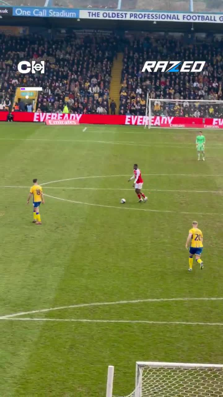 This angle of Noni Maduekes strike agai...