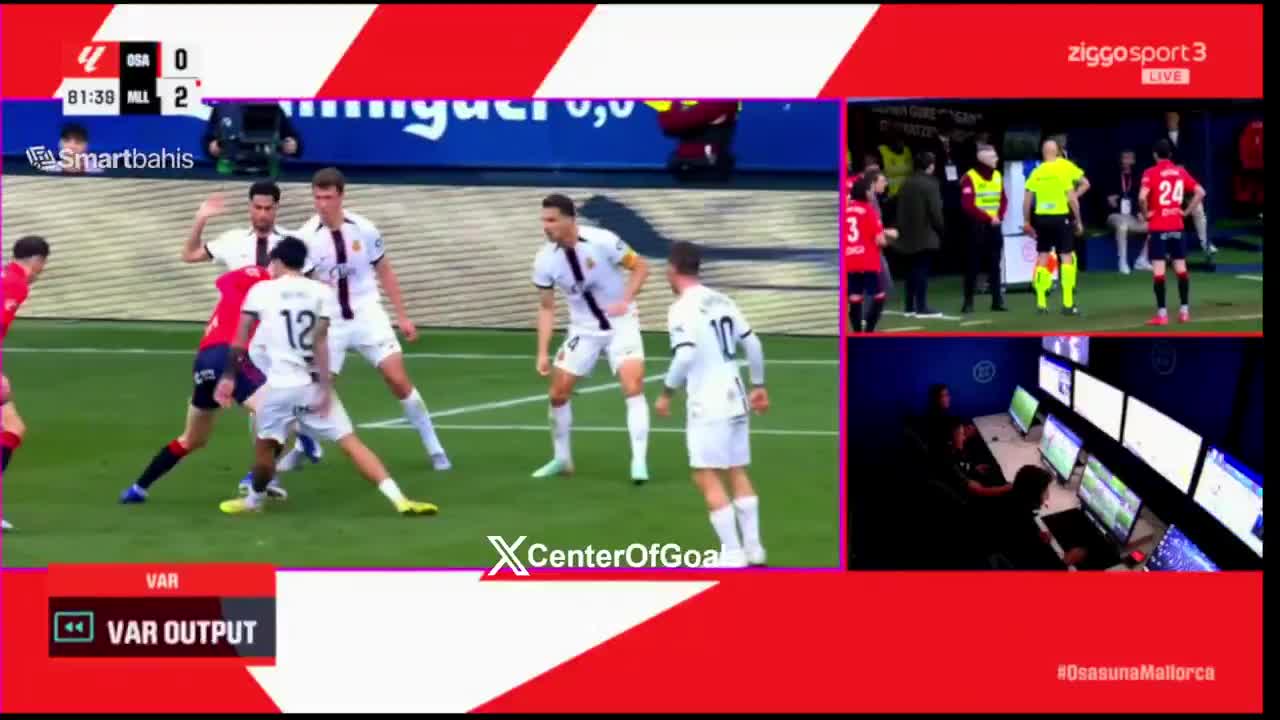 Raul Garcia (Osasuna ) red card  against Mallorca  81''