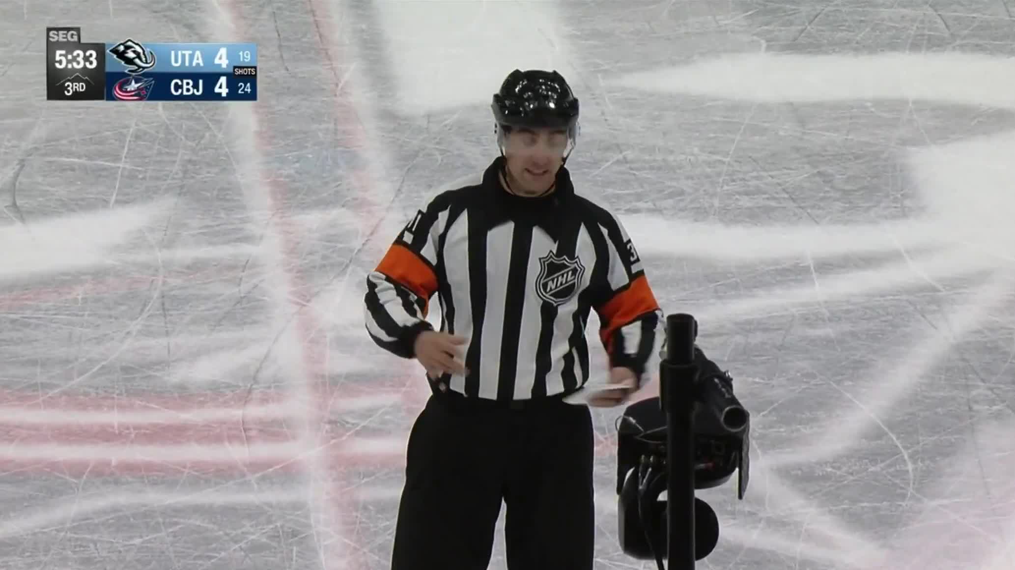 The ref had to bring out the notepad to ...