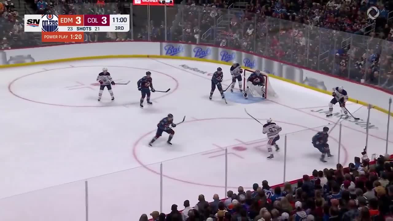 The Edmonton Oilers are moving the puck ...
