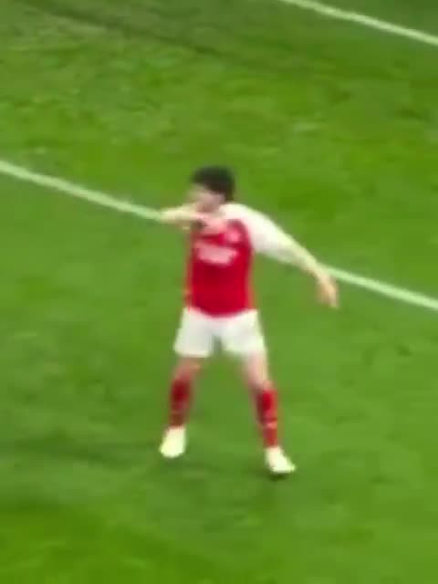 Arsenal players reaction after Havertz ...