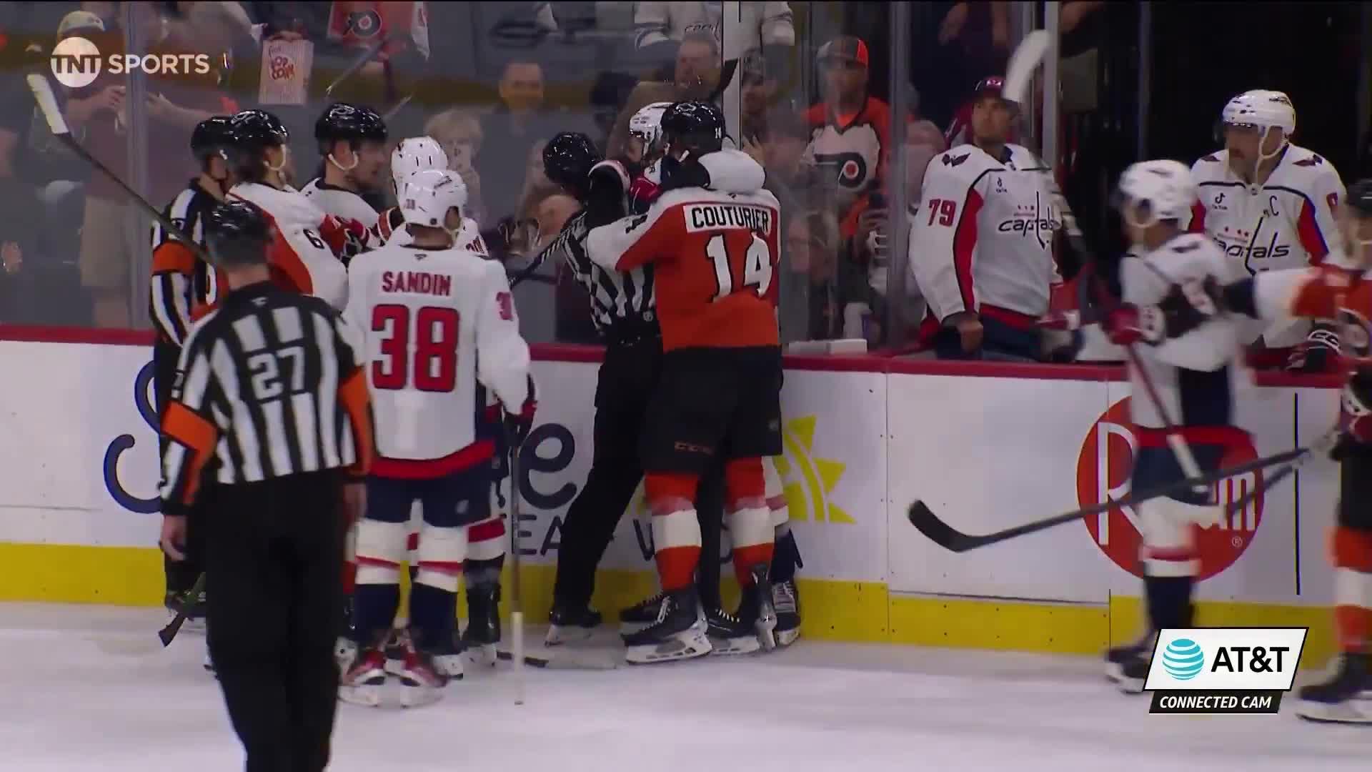 Ovi saw Tom Wilson fighting at the end o...