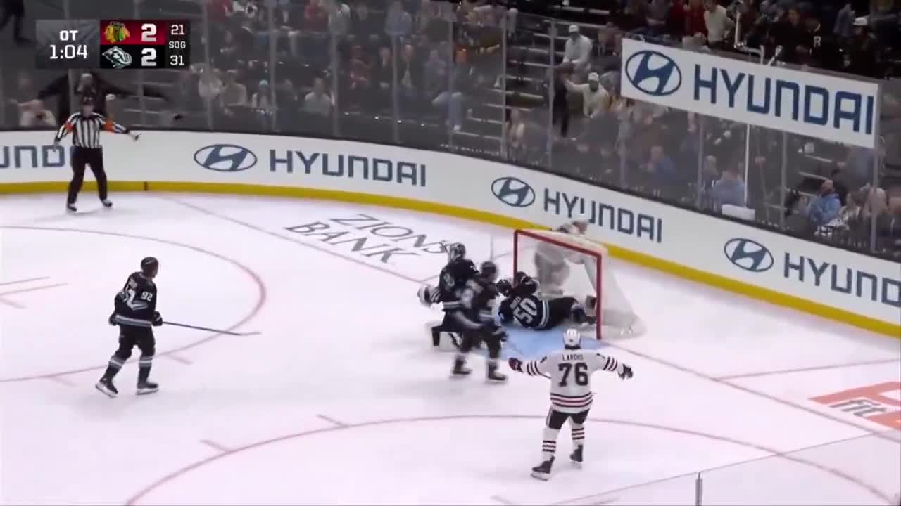 BEDARD WINS IT IN OT AND STARTS CHIRPING...