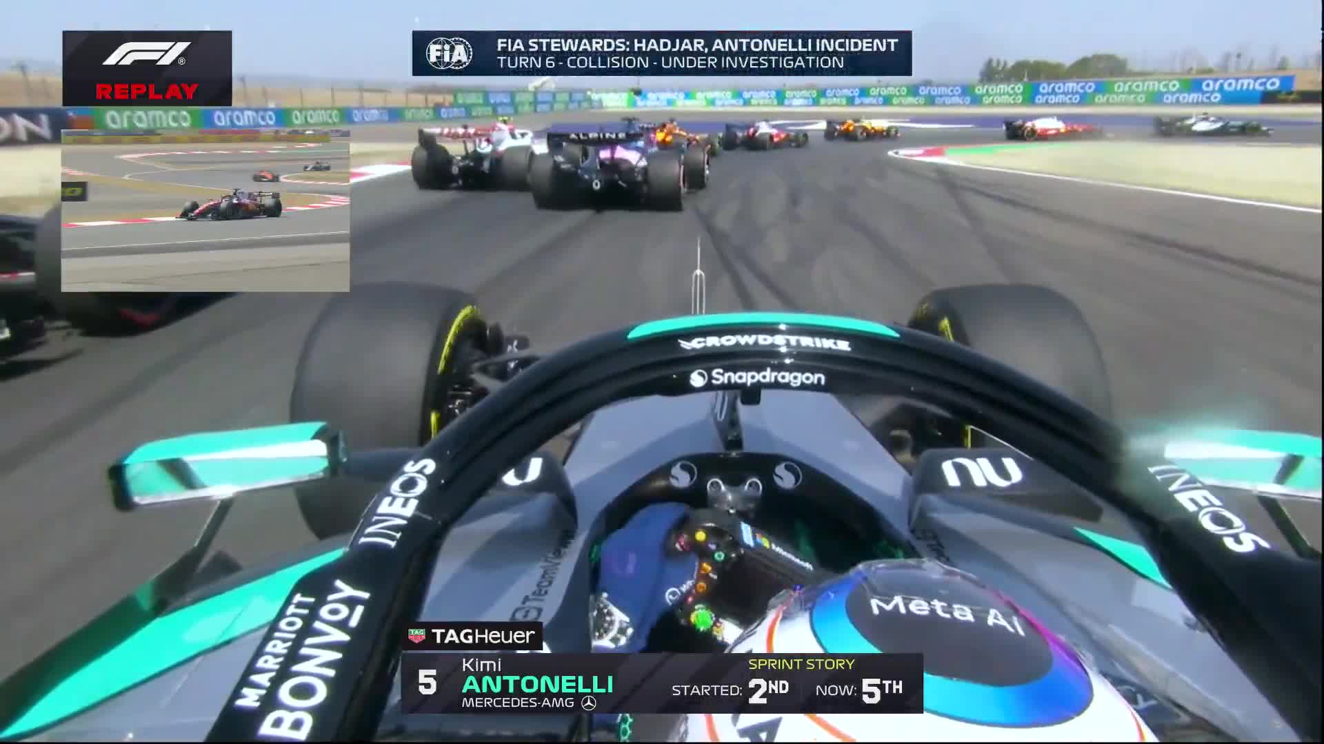 10-second time penalty for Kimi Antonell...