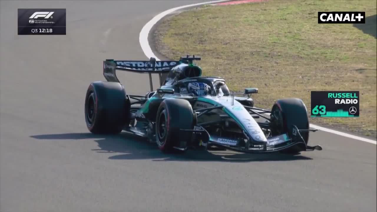 George Russell STOPS on track