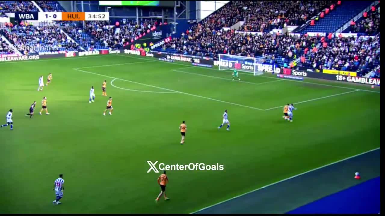 Charlie Hughes receives a straight red card against West Bromwich Albion