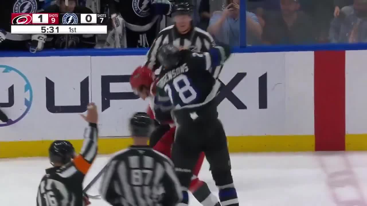 Jarvis DROPPED THE GLOVES with Girgenson...
