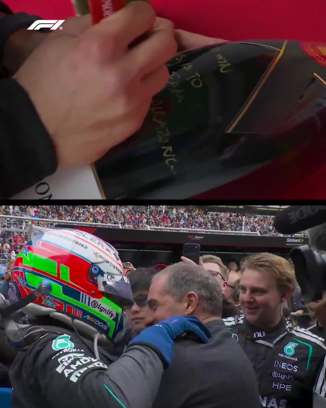 Making his mark Kimi Antonelli celebr...