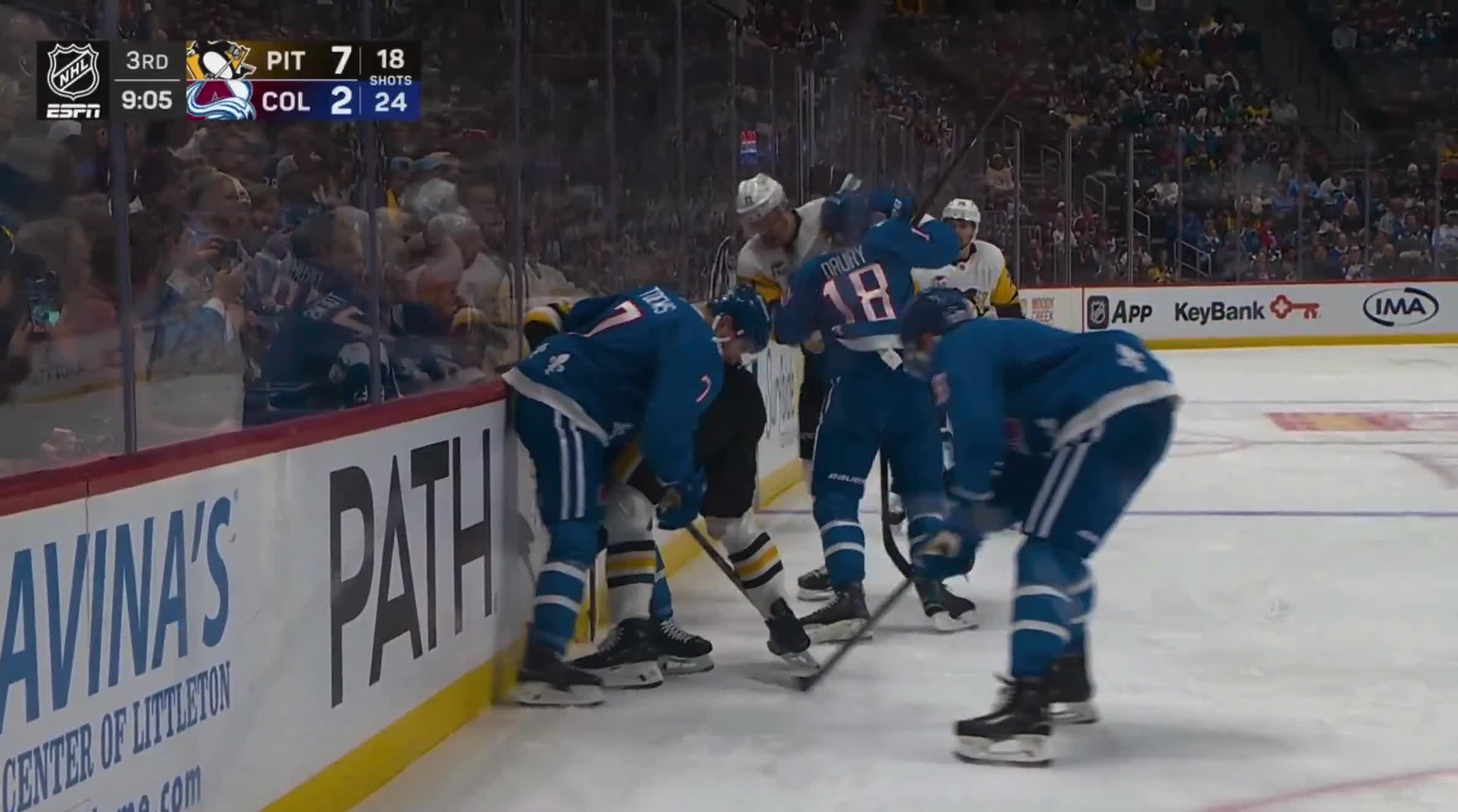 SOME ROUGH STUFF ALONG THE BOARDS LEADS ...