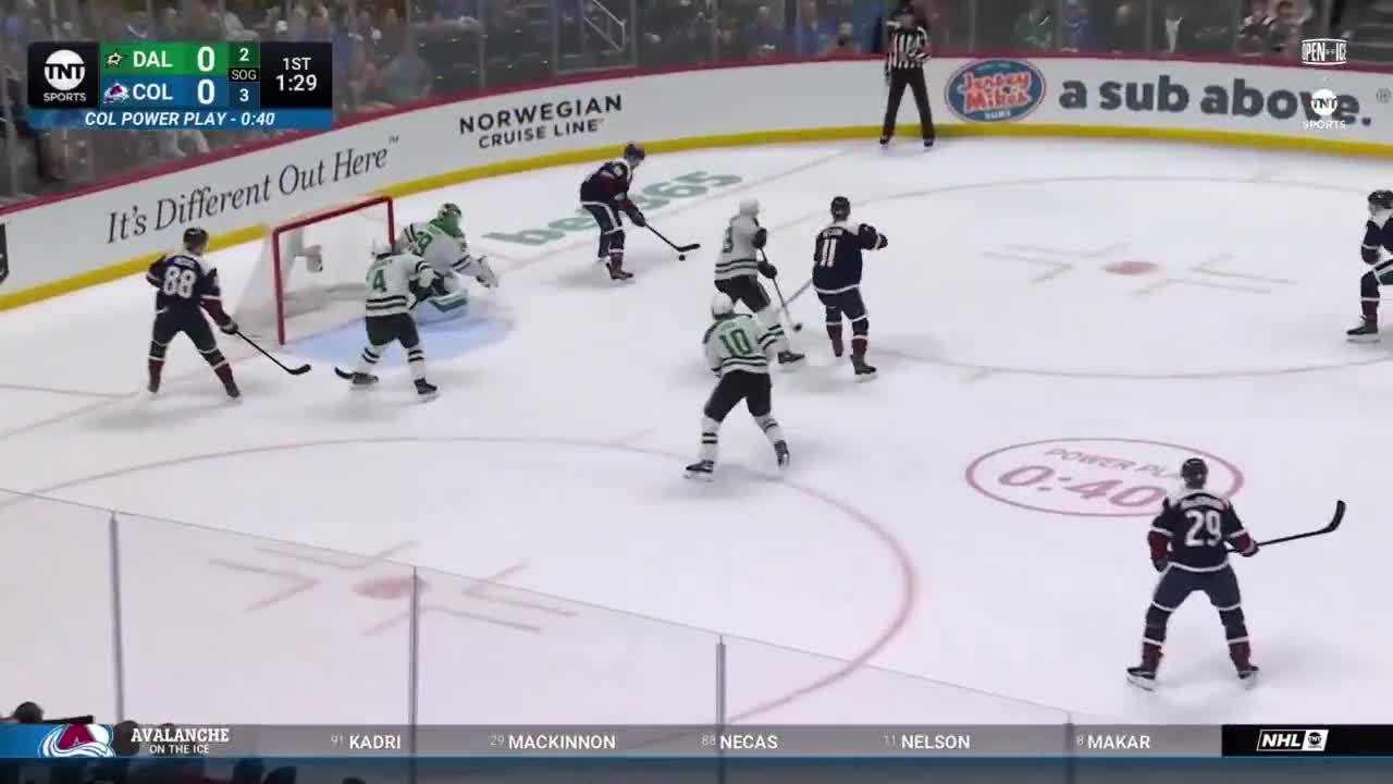 Makar gets the scoring started for his THIRD straight 20 goal season