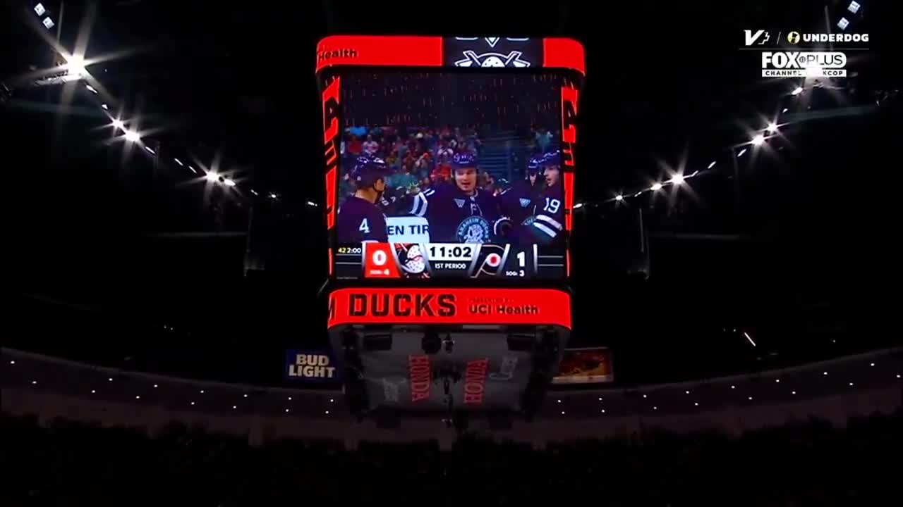 Trevor Zegras was honored by the Ducks in his first game back at the Honda Center