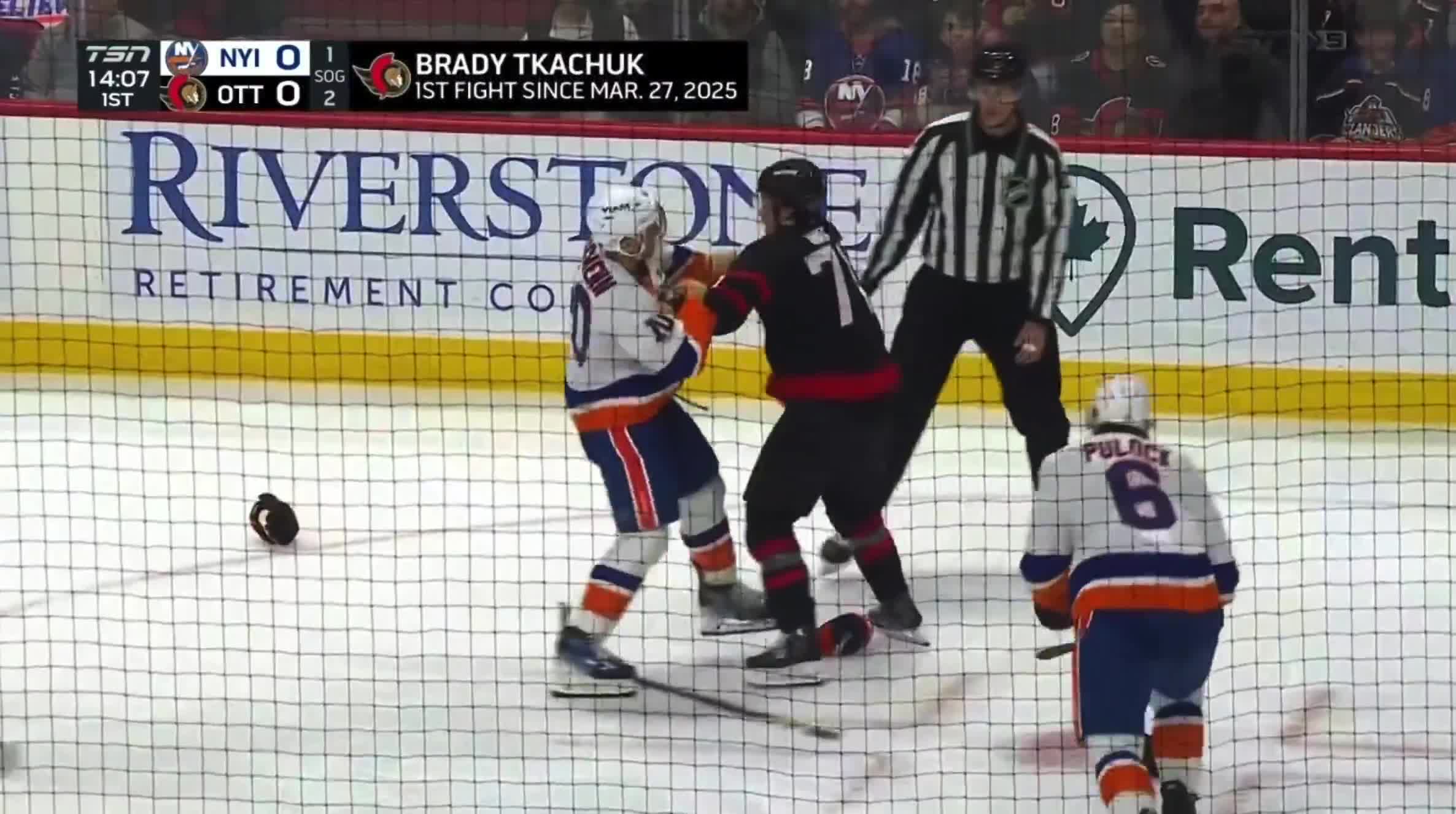 Brayden Schenn and Ridly Greig throwing some bombs