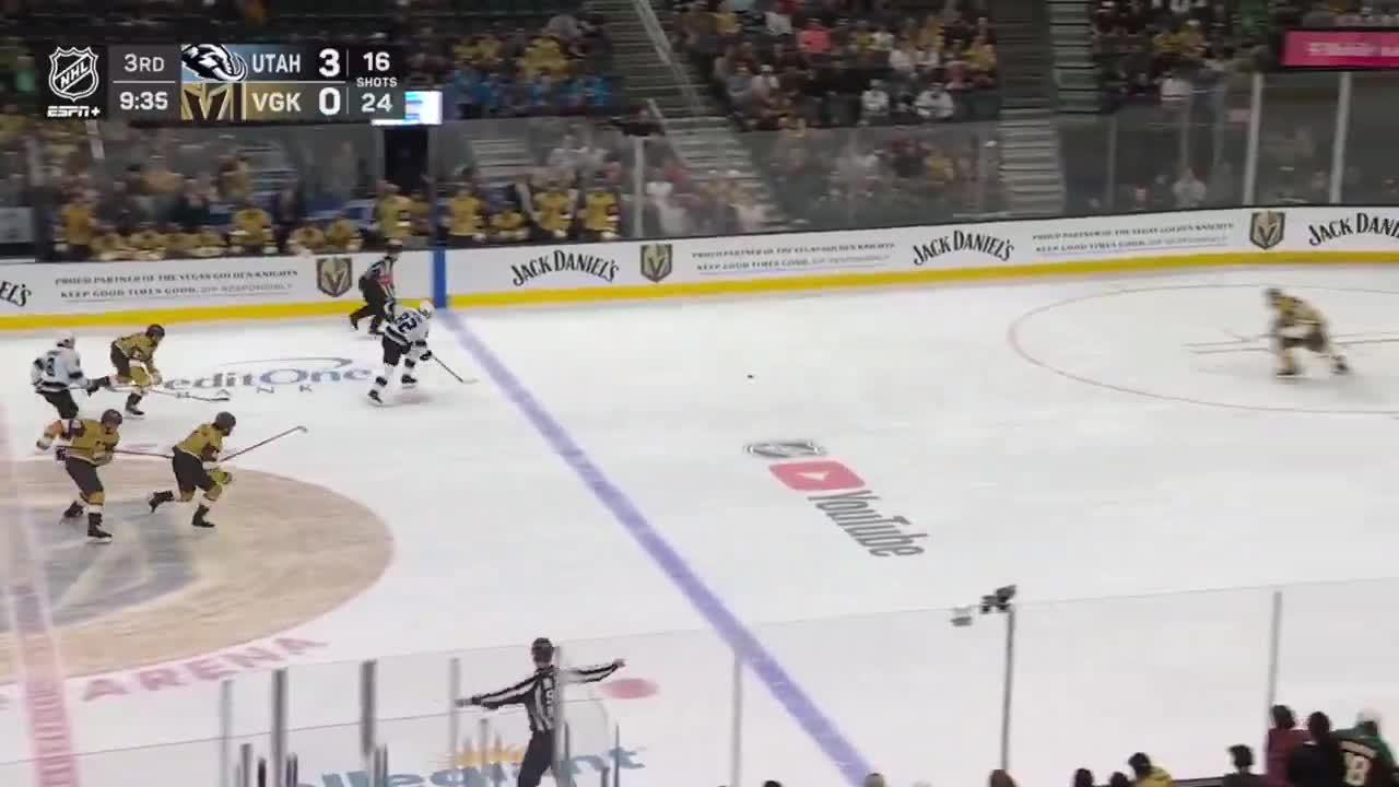 SCHMID LAYS THE HIT THEN GETS BACK IN NET TO MAKE THE SAVE