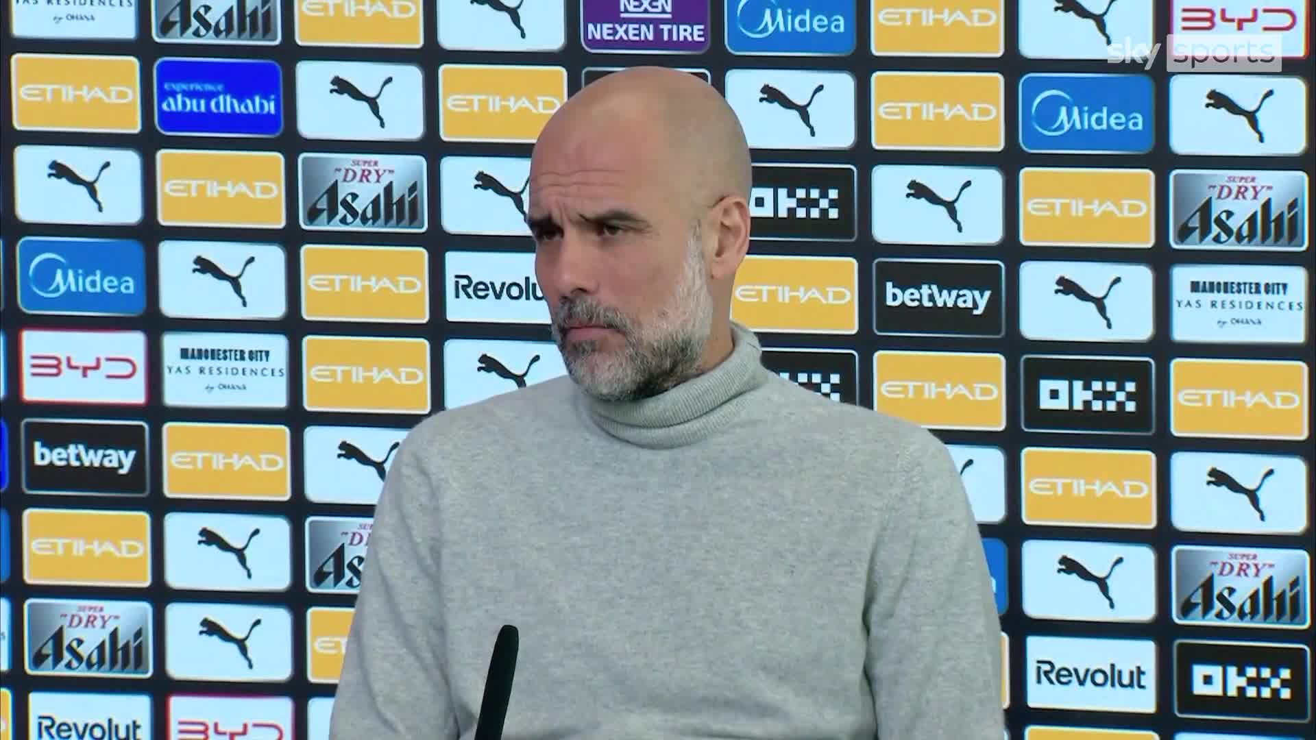 Pep Guardiola on what has impressed him most during Mikel Arteta's time as Arsenal manager.