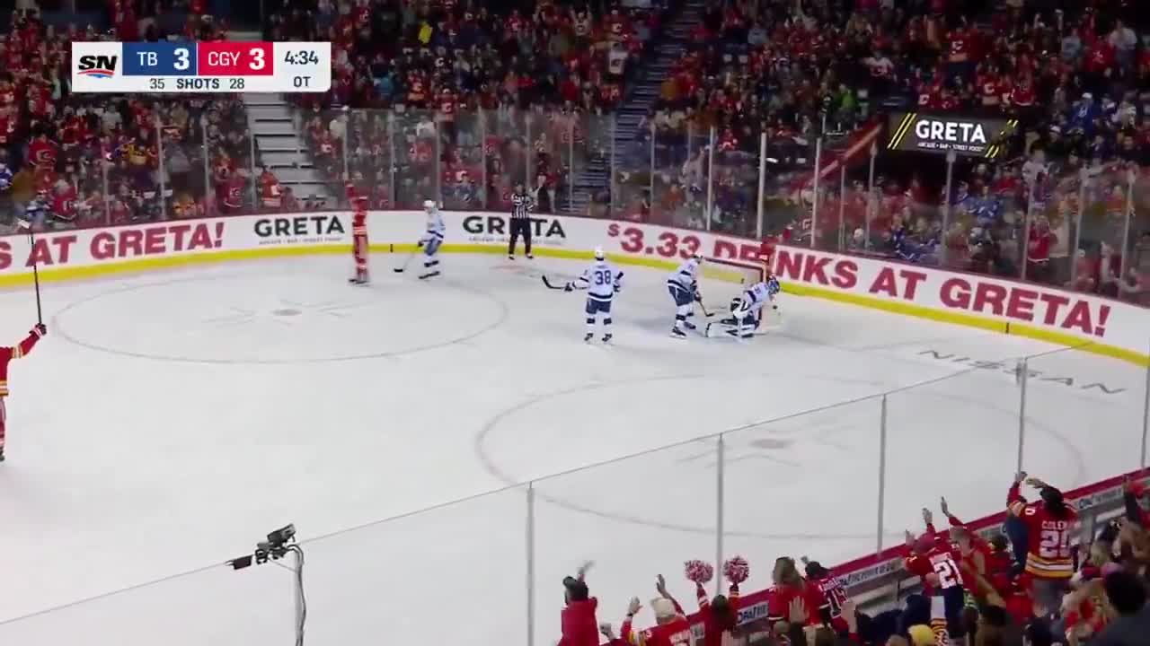 Ryan Strome WINS IT in OT for the Flames vs the Lightning