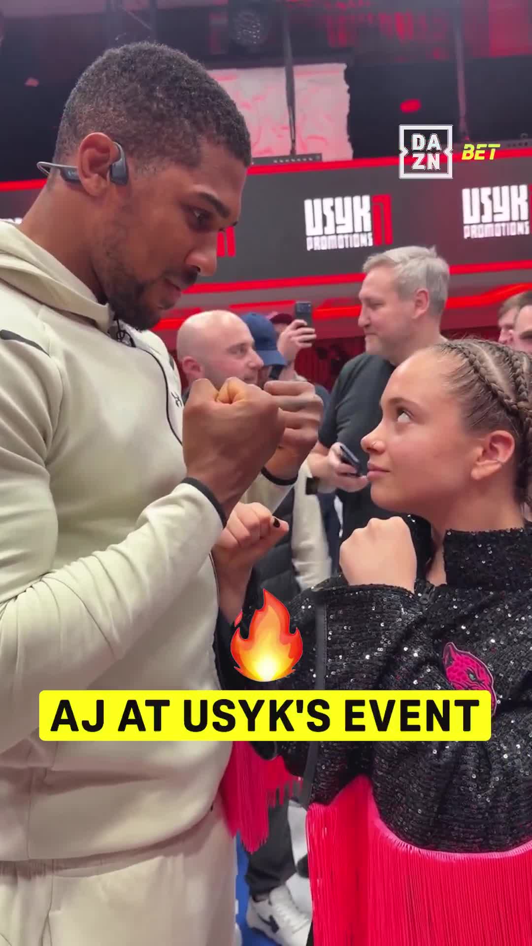Anthony Joshua enjoyed the Oleksandr Usyk hospitality on the weekend