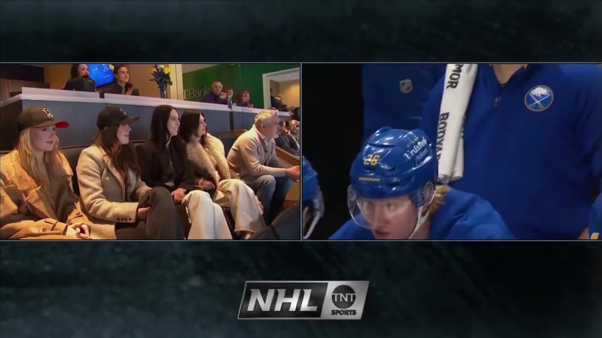Rasmus Dahlin's fiancée, Carolina, is attending her first Sabres game of the season tonight following her heart transplant