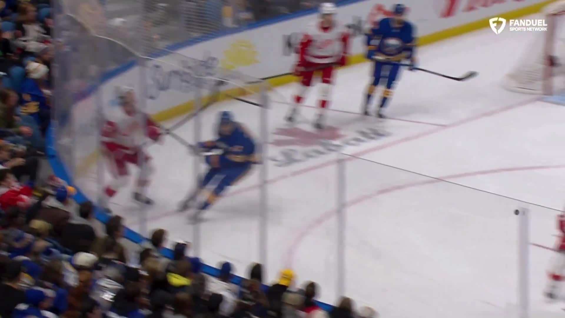 Simon Edvinsson lifted Tage Thompson's stick into his own face and chipped a couple of his teeth